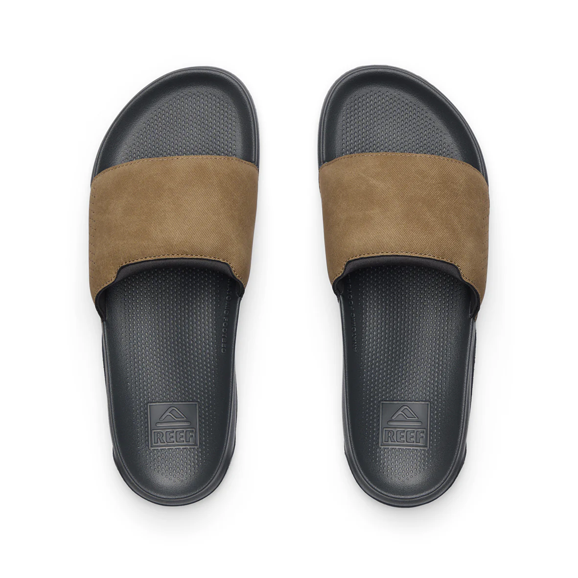 Mens Tail Slide - Grey/Tan - Image 2
